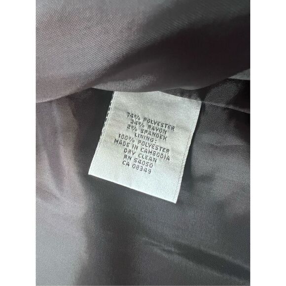 Jones New York Suit Brown Notched Collar 2 Button Blazer Women's Size 4 - Picture 4 of 9